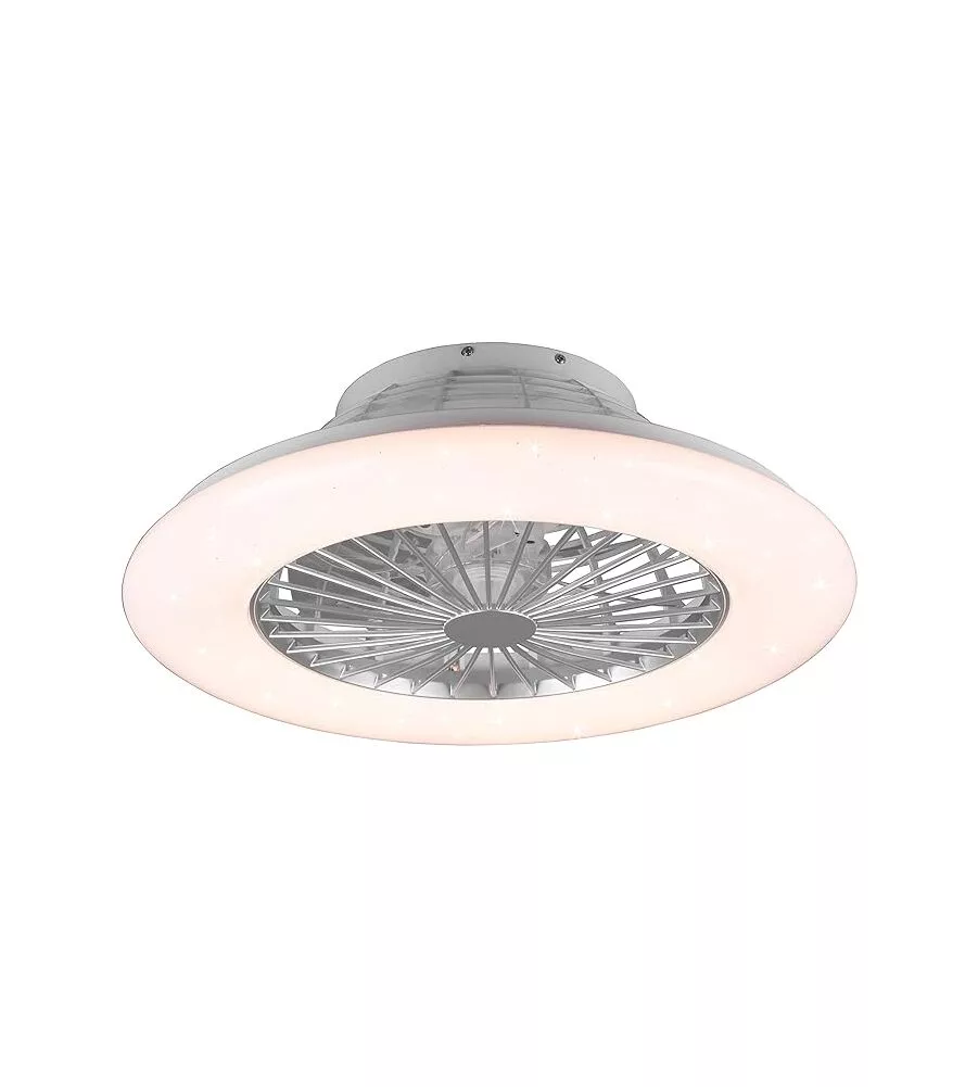 Ventilatore da soffitto "stralsund" bianco con led rgb Ø50 cm, 30w